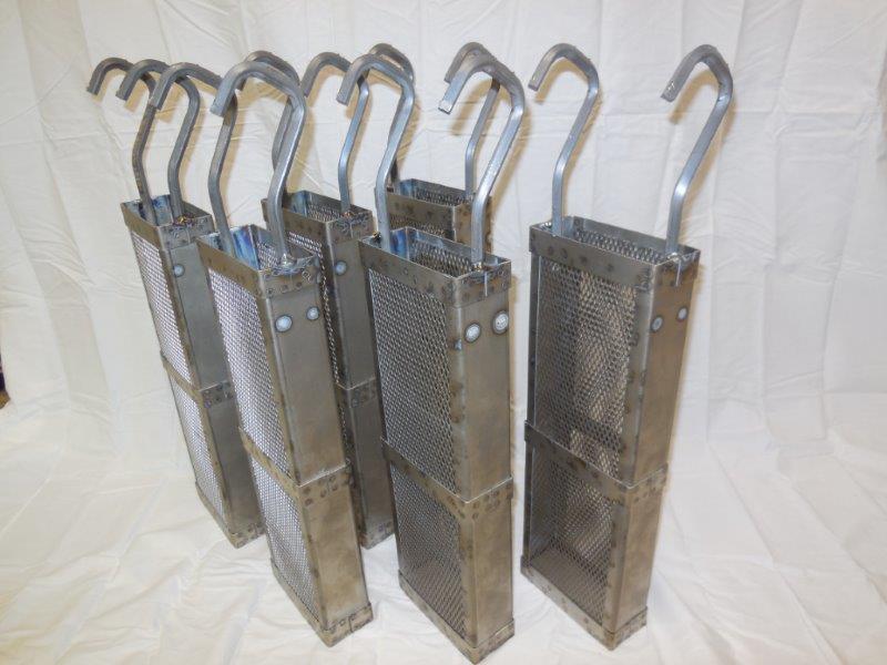 AMCW titanium anode baskets for plating tank duty